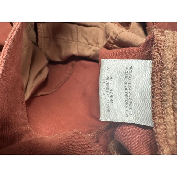 ModCloth Burnt Orange straight leg pants Size Medium‎ 30 X 25 - Picture 4 of 7